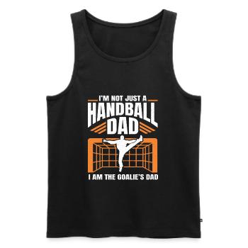 Handball Player Sport HandballEr Ballsport Sport - Men's Premium Organic Tank Top - black - Front - AI Model Male 178 light (178cm)