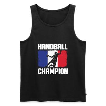 Handball Spieler Sport Handballer Ballsport Sport - Männer Premium Bio Tank Top - Schwarz - Vorne - Michal (187cm)