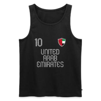 United Arab Emirates Football Team - Men's Premium Organic Tank Top - black - Front - AI Model Male 178 light (178cm)