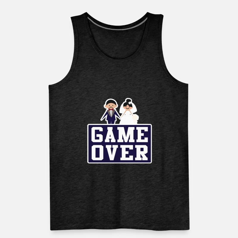 Game Over Ehemann Ehefrau Hochzeit Trauung Männer Premium Bio Tank Top