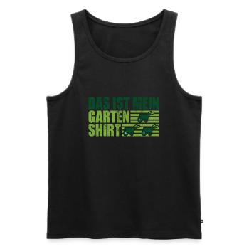 Das Ist Mein Garten Shirt gärtner Kleingärtner - Männer Premium Bio Tank Top - Schwarz - Vorne - Michal (187cm)