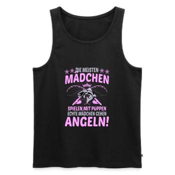 Angeln Mädchen Puppen Frauensport Angelsport - Männer Premium Bio Tank Top - Schwarz - Vorne - Michal (187cm)