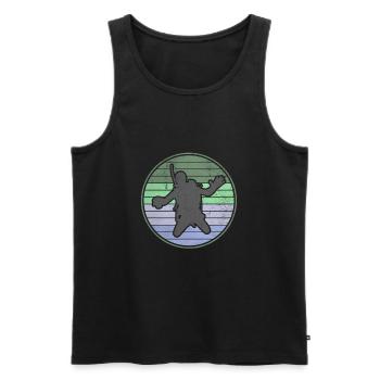 Taucher Tauchen Tauchschule Unterwasser Schnorchel - Männer Premium Bio Tank Top - Schwarz - Vorne - AI Model Male 178 light (178cm)