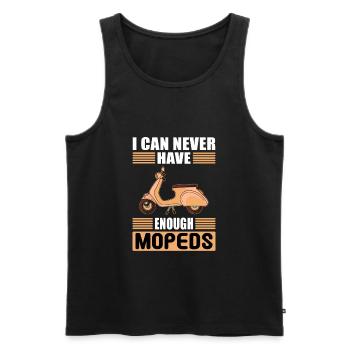 Mopeds Moped Mofa Mokick Mofafahrer Mopedfahrer - Männer Premium Bio Tank Top - Schwarz - Vorne - AI Model Male 178 light (178cm)