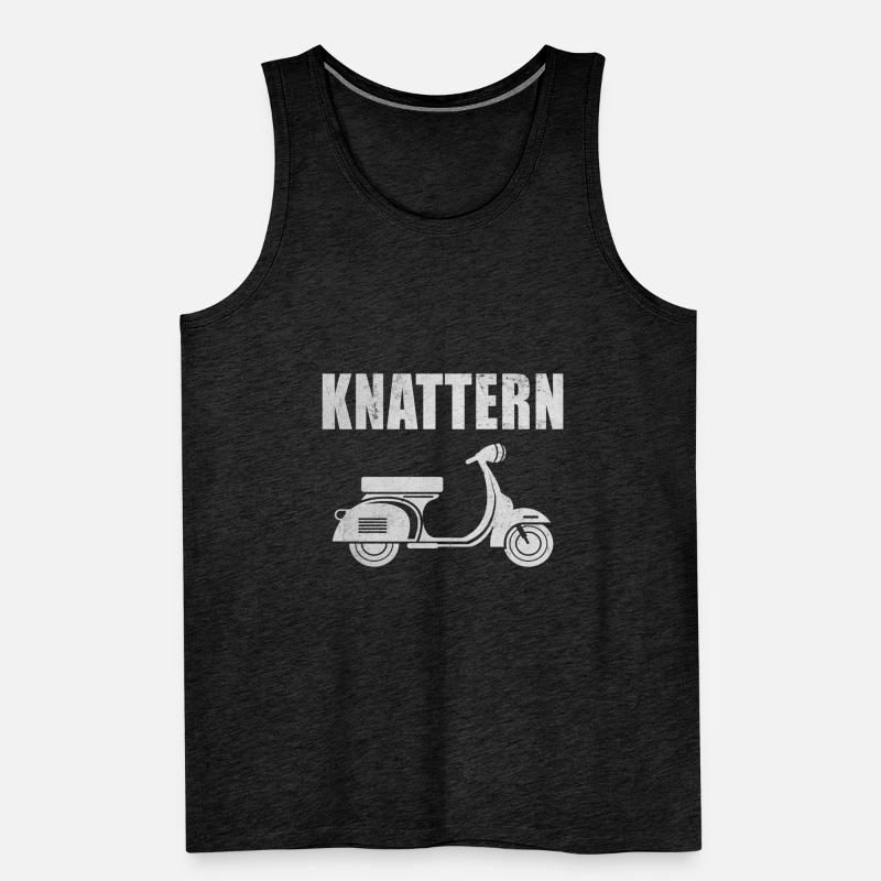 Roller Motorroller Scooter Knattern Rollerfahrer Männer Premium Bio Tank Top