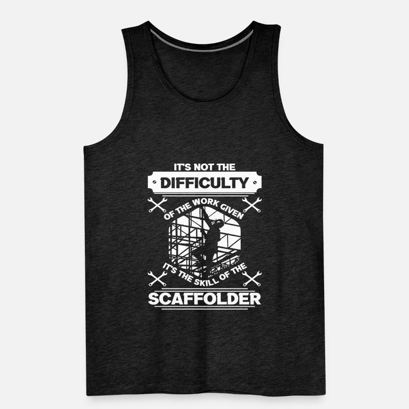 Scaffolder Builder Gerüstbauer Baugerüst Beruf Männer Premium Bio Tank Top
