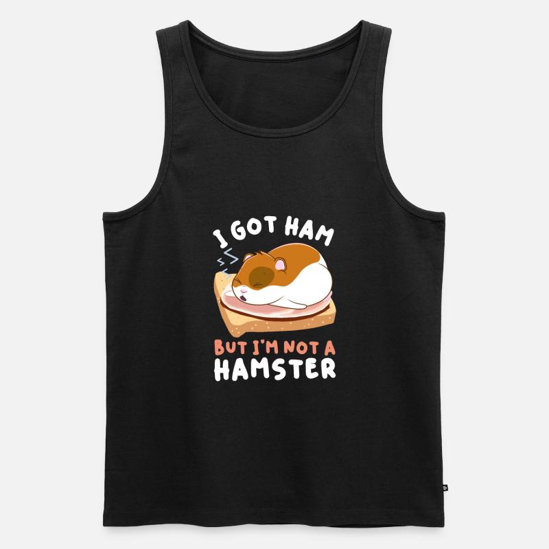 Hamster Schinken Hamsterbacken Essen Fleisch - Männer Premium Bio Tank Top - Schwarz