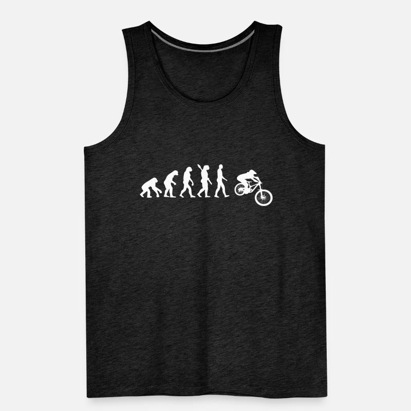 Downhill Biking - Evolution des Menschen, Darwin Männer Premium Bio Tank Top