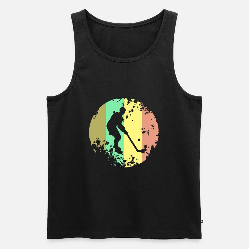 Eishockey - Männer Premium Bio Tank Top - Schwarz