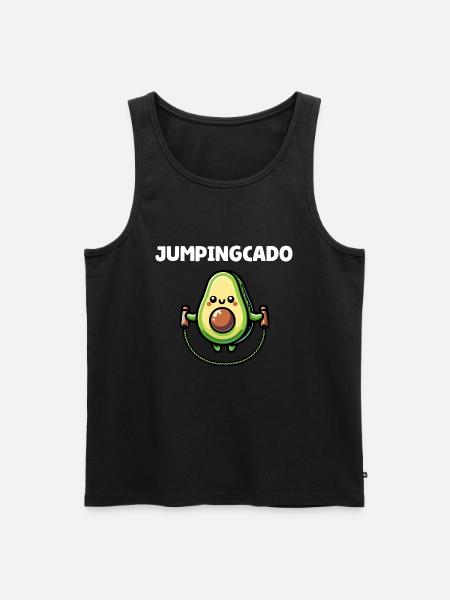 Jumpingcado - Men's Premium Organic Tank Top - black