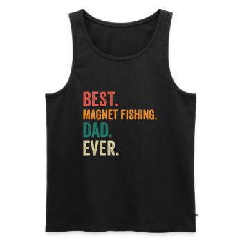Best Magnet Fishing Dad Ever - Männer Premium Bio Tank Top - Schwarz - Vorne - AI Model Male 178 light (178cm)