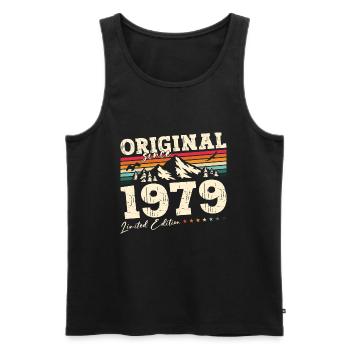 45th Birthday Original 1979 Vintage 1979 - Men's Premium Organic Tank Top - black - Front - Michal (187cm)