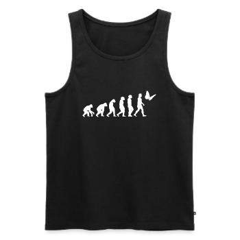 Butterfly Insect Evolution of humans Animals - Men's Premium Organic Tank Top - black - Front - AI Model Male 178 light (178cm)