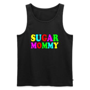 Sugar mommy - Men's Premium Organic Tank Top - black - Front - AI Model Male 178 light (178cm)