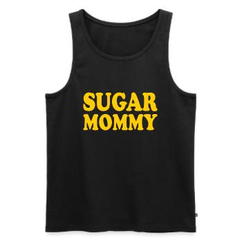 Sugar mommy - Men's Premium Organic Tank Top - black - Front - AI Model Male 178 light (178cm)