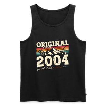 20ème Anniversaire Original 2004 Millésime 2004 - Débardeur bio Premium Homme - noir - Devant - Michal (187cm)