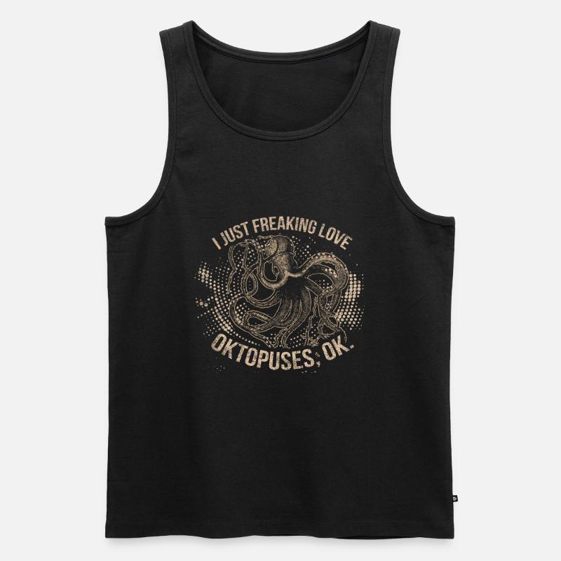 Octopus Squid Octopus Octopus - Men's Premium Organic Tank Top - black