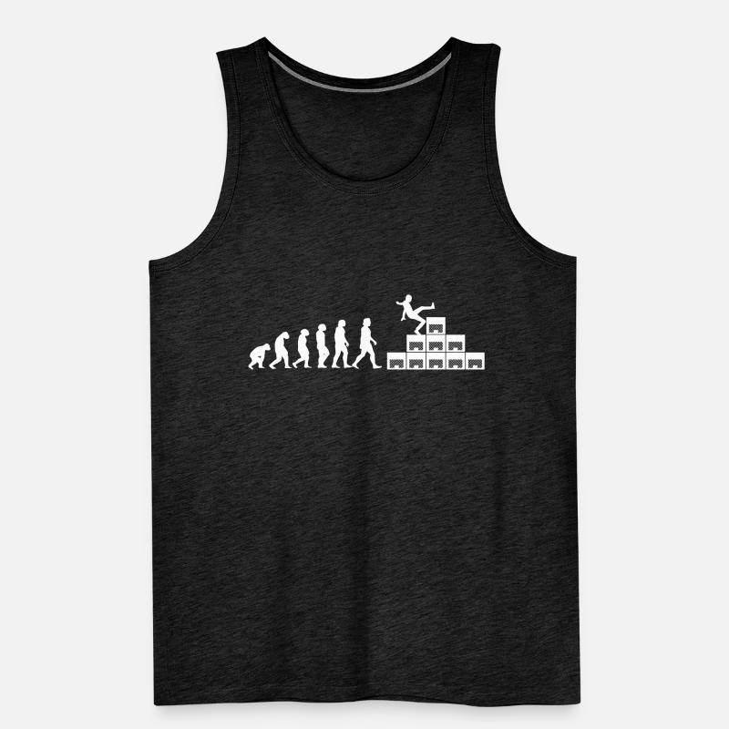 Milk Crate Challenge: Evolution from White Men's Premium Organic Tank Top