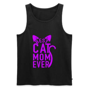 Cat Mom Cat Cat Cat Lover Gift - Men's Premium Organic Tank Top - black - Front - Michal (187cm)
