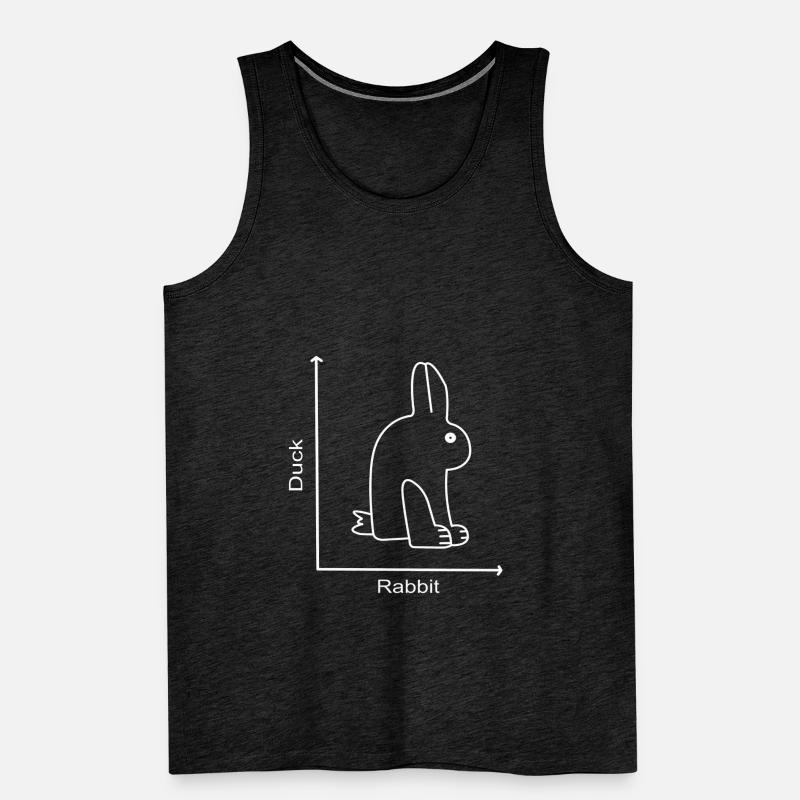 DUCK RABBIT - Rabbit Duck - Graph lesson Men's Premium Organic Tank Top
