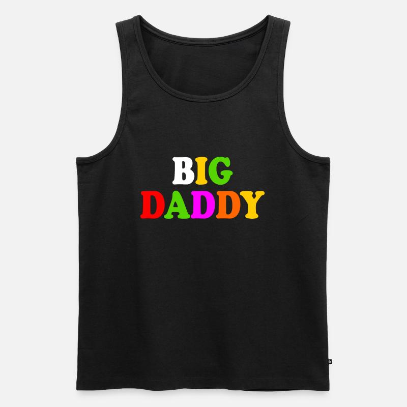 Big daddy - Männer Premium Bio Tank Top - Schwarz
