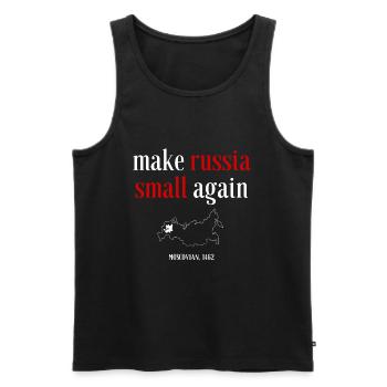 Moscovia 1462 Make Russia Small Again - Männer Premium Bio Tank Top - Schwarz - Vorne - AI Model Male 178 light (178cm)