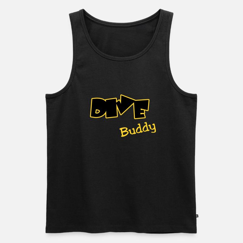Dive Buddy - Männer Premium Bio Tank Top - Schwarz