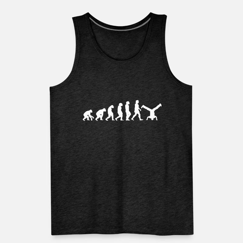 Breakdance Tanzen Evolution der Menschen Sport Männer Premium Bio Tank Top