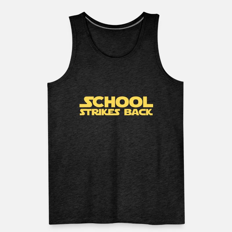 Back To School Strikes Back Men's Premium Organic Tank Top