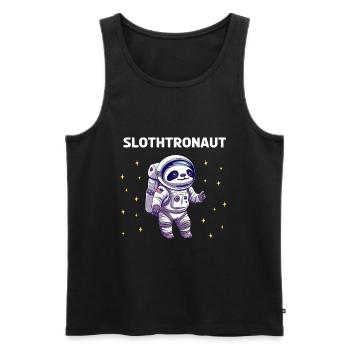 Slothtronaut - Conception d’astronaute - Débardeur bio Premium Homme - noir - Devant - Michal (187cm)
