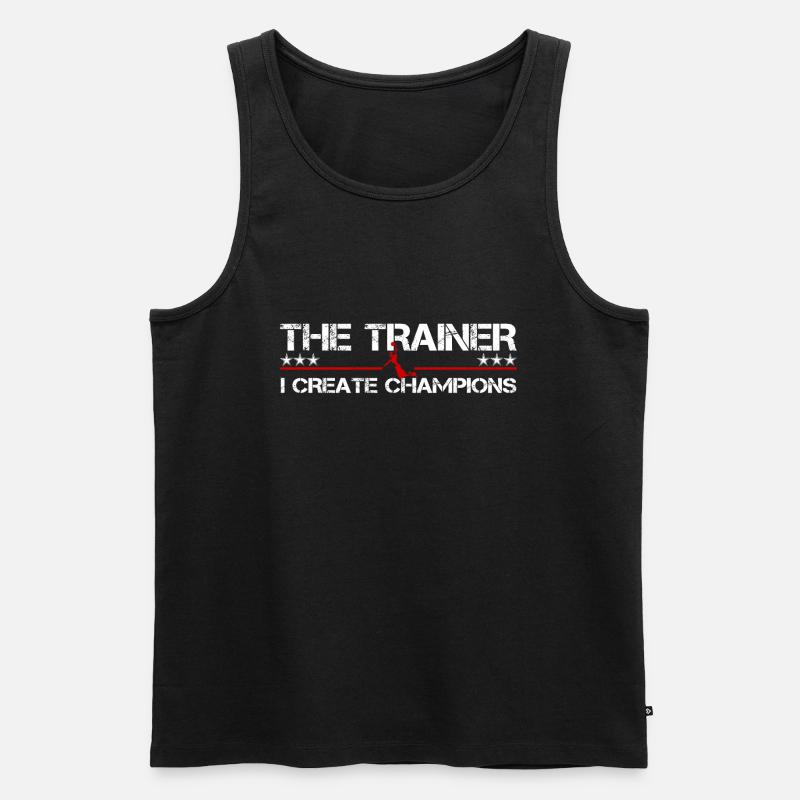 Bester Basketball Trainer - Männer Premium Bio Tank Top - Schwarz
