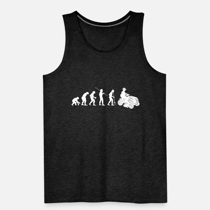 Aufsitzmäher Evolution Rasentraktor Rasen mähen Männer Premium Bio Tank Top
