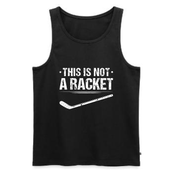 Hockeyschläger für Eishockey-Fan - Männer Premium Bio Tank Top - Schwarz - Vorne - Michal (187cm)