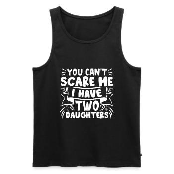 Dad Fathers Day Daddy Papa Funny Father´s Day - Men's Premium Organic Tank Top - black - Front - AI Model Male 178 light (178cm)