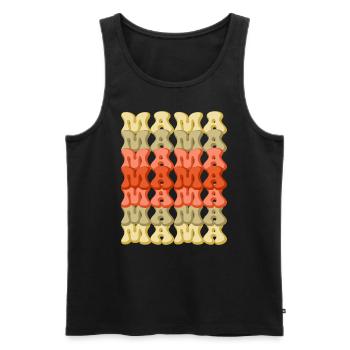 Mother’s Day tribute – mama, mama - Men's Premium Organic Tank Top - black - Front - Michal (187cm)