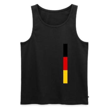 Germany Flag Germany German Flag German - Men's Premium Organic Tank Top - black - Front - AI Model Male 178 light (178cm)