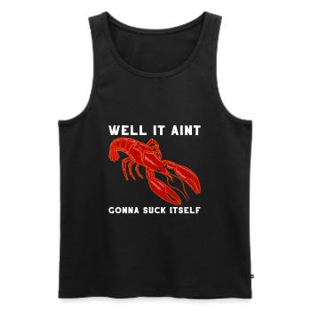 Krebse Hummer Krabben Meerestiere Wortspiel - Männer Premium Bio Tank Top - Schwarz - Vorne - AI Model Male 178 light (178cm)
