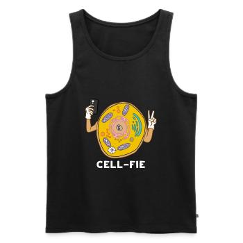 Cellfie Science Biology Cell Laboratory - Men's Premium Organic Tank Top - black - Front - Michal (187cm)