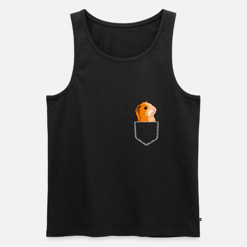 Cadeau cochon d'Inde cochon d'Inde - Débardeur bio Premium Homme - noir