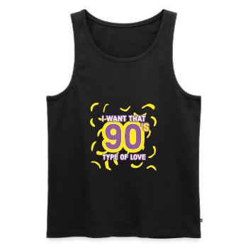 I Want That Type Of Love - Men's Premium Organic Tank Top - black - Front - AI Model Male 178 light (178cm)