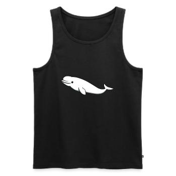 Béluga baleines océan mer mer cadeau animal - Débardeur bio Premium Homme - noir - Devant - Michal (187cm)