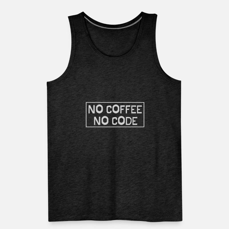 No Coffee No Code Männer Premium Bio Tank Top