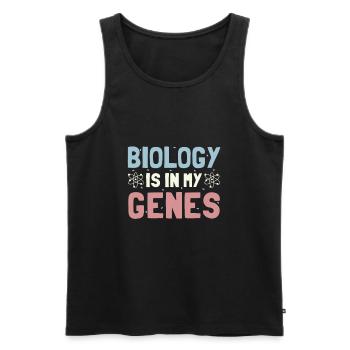 Biologie - Débardeur bio Premium Homme - noir - Devant - Michal (187cm)