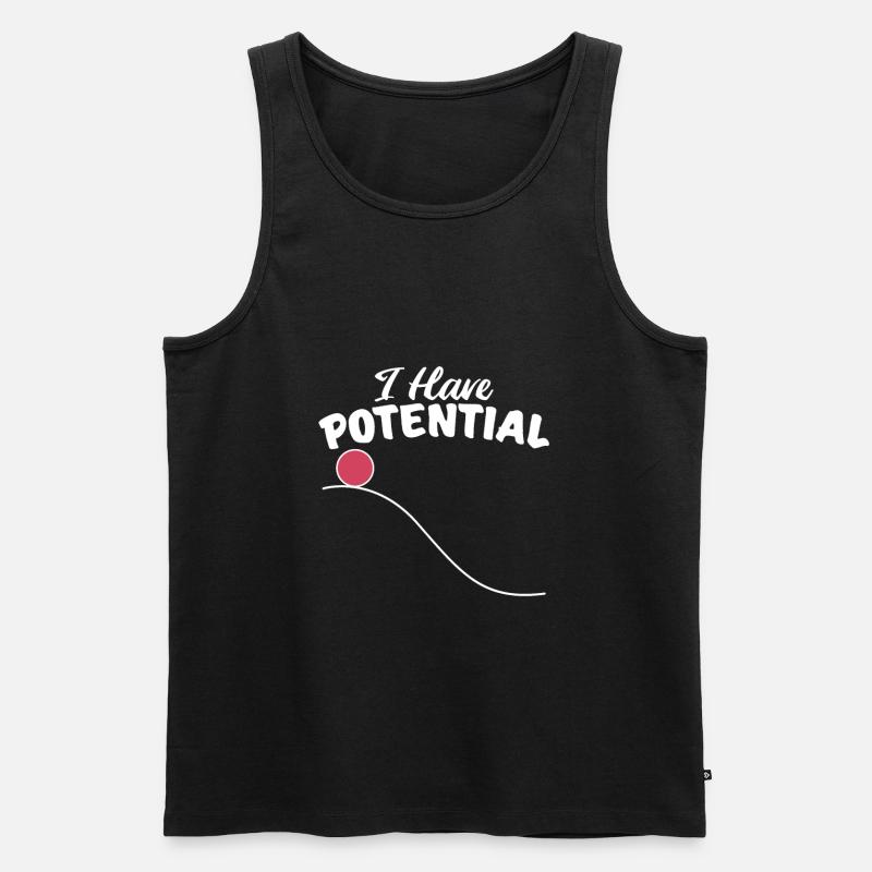 Physik - Männer Premium Bio Tank Top - Schwarz