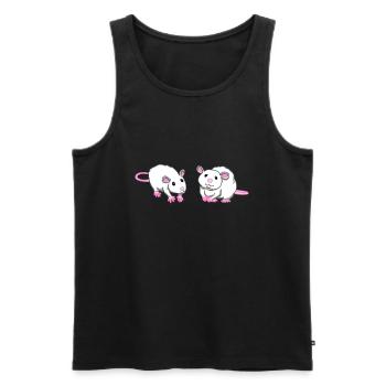 Rat mouse rat lover rat mother gift - Men's Premium Organic Tank Top - black - Front - AI Model Male 178 light (178cm)