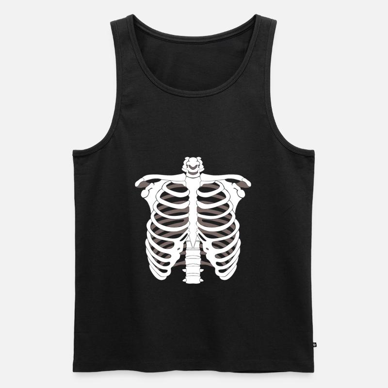 Scheletro scheletro Scheletro scheletro di Halloween - Canottiera ecologica premium da uomo - nero