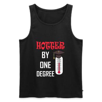 Graduate graduation school student graduation gift - Men's Premium Organic Tank Top - black - Front - AI Model Male 178 light (178cm)