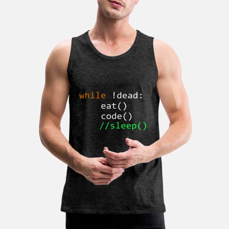 Programming Computer Science Developer Programmer Men's Premium Organic Tank Top