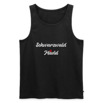 Schwarzwald Mädel Schwabe Bollenhut Geschenk - Männer Premium Bio Tank Top - Schwarz - Vorne - Michal (187cm)