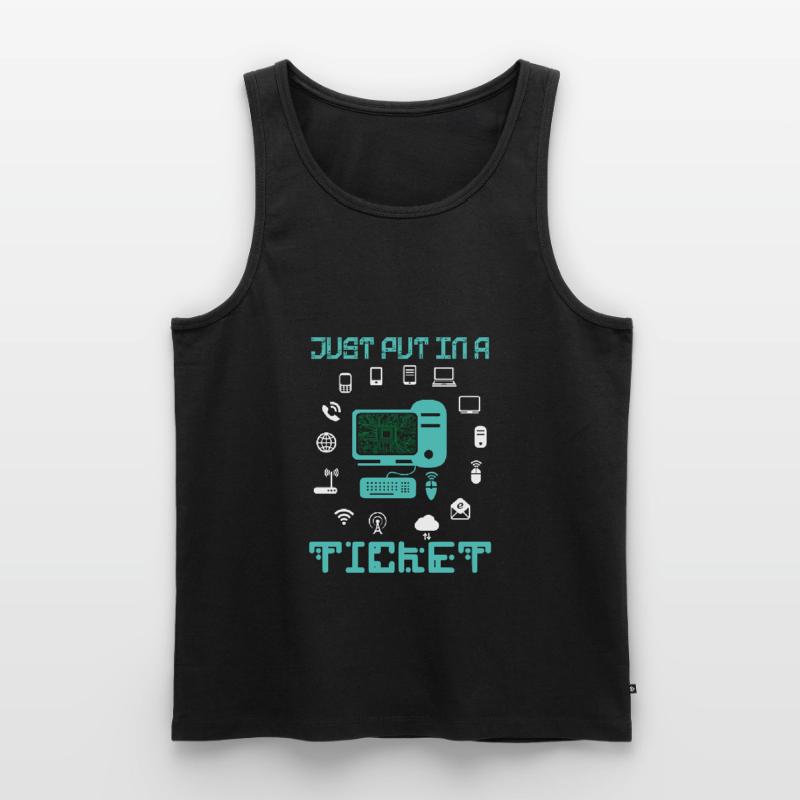 Technischer Support Technologie Programmierer Männer Premium Bio Tank Top
